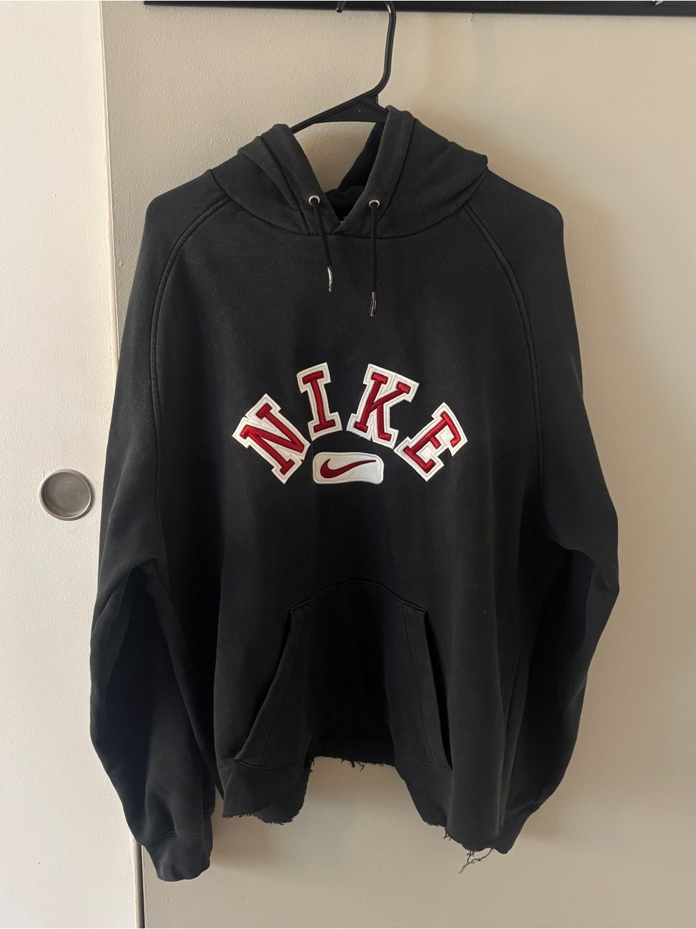 Vintage Y2K Black Nike Pullover Hoodie Size Men’s XL